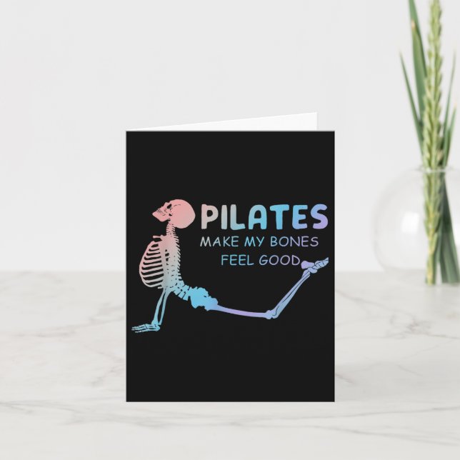 Pilates får mina ben att må bra Skelett  Kort (Framsida)