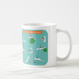 pilates för kaffesupare kaffemugg
