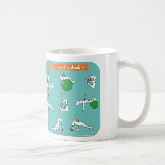 pilates för kaffesupare kaffemugg (Höger)