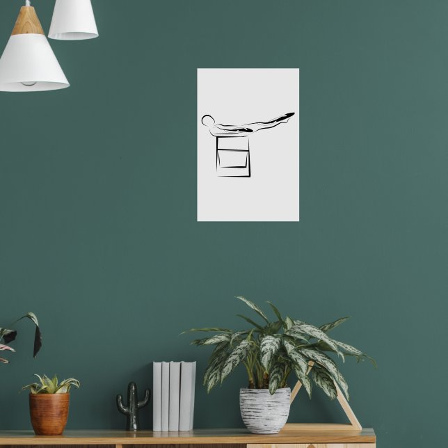 Pilates Hundred Pose - Wunda Ordförande Poster (Vardagsrum 1)