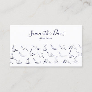Pilates Instructor Pilates trainer Business Card Visitkort