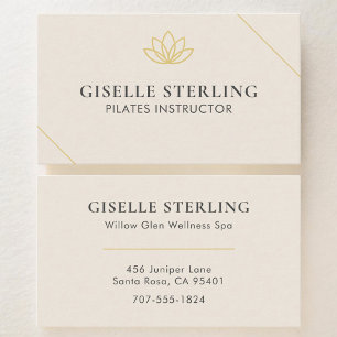 Pilates-instruktör Lotus Visitkort
