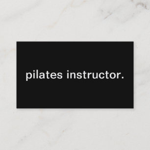 Pilates instruktör visitkort
