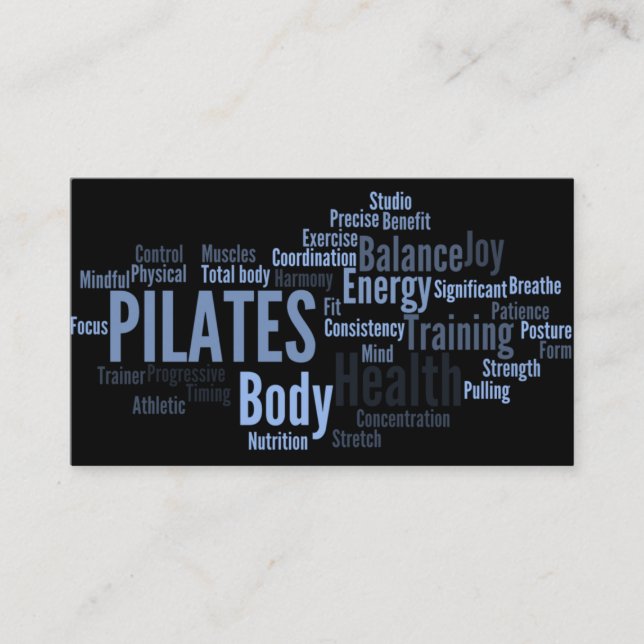 PILATES-instruktörvisitkort Visitkort (Framsida)