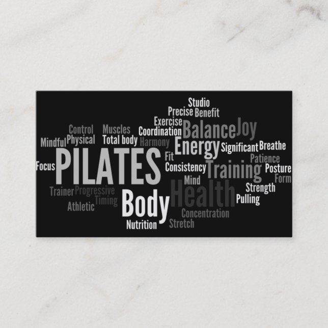 PILATES-instruktörvisitkort Visitkort (Framsida)