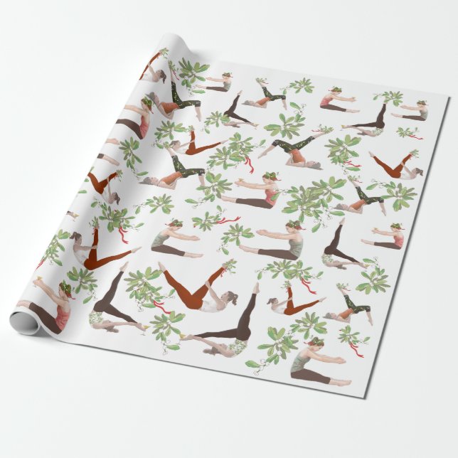 Pilates Jul Wrapping Papper Presentpapper (Utrullad)
