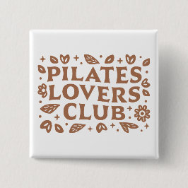 Pilates lovers club boho floral aesthetic knapp