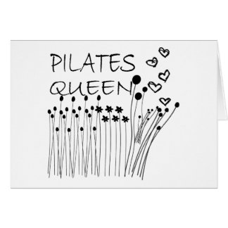 Pilates metoddrottning! hälsningskort
