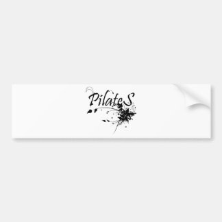 Pilates metodfläkt! Pilates konst Bildekal