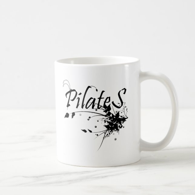 Pilates metodfläkt! Pilates konst Kaffemugg (Höger)