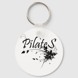 Pilates metodfläkt! Pilates konst Nyckelring