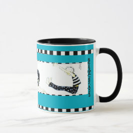 "pilates- och kaffe" mugg