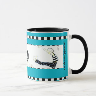 "pilates- och kaffe" mugg