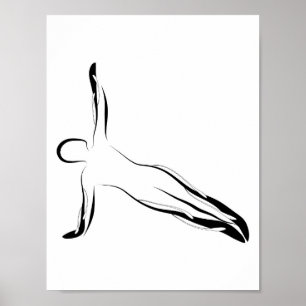 Pilates poserar affischen poster