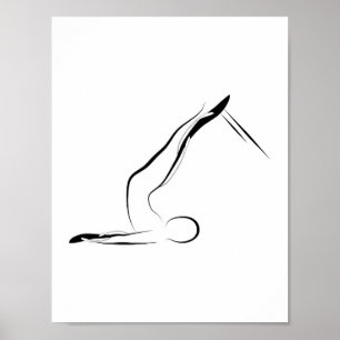 Pilates poserar den kort ryggen på poster