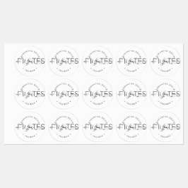 Pilates Posons i Pilates Ord Klistermärke