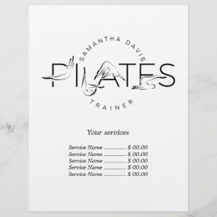 Pilates Posons i Pilates Ord Reklamblad
