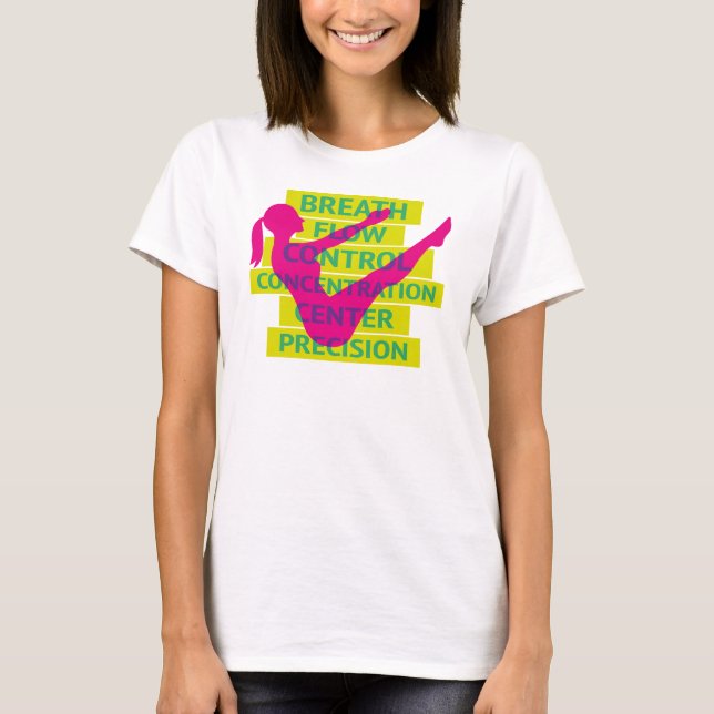 Pilates principles t shirt (Framsida)