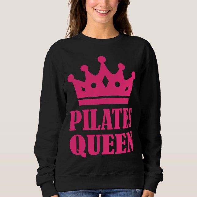 Pilates Queen Krona Passande T Shirt (Framsida)