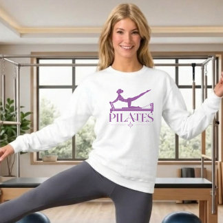 Pilates Reformer-Lila Grafisk T Shirt
