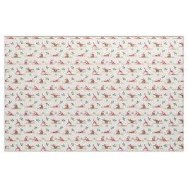 Pilates Reformer Santa Seamless Christmas Patterns Tyg