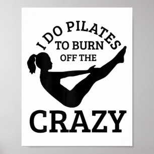 Pilates Rolig Yoga Pilates Instruktör Sport Poster