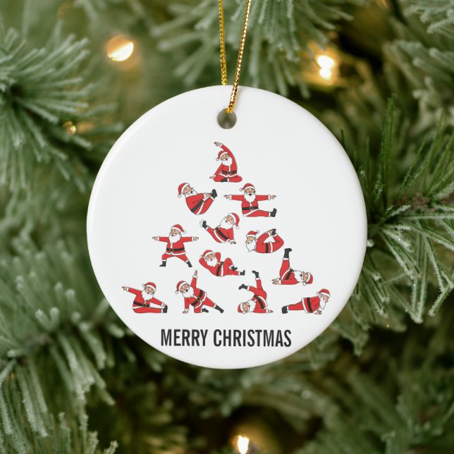 Pilates Santa Mat Jul Julgransprydnad Keramik (Träd)