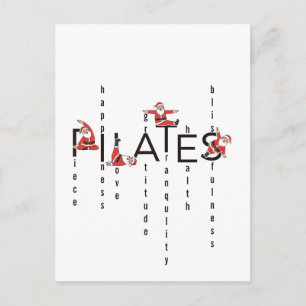 Pilates Santa Reformer jul Helg Vykort
