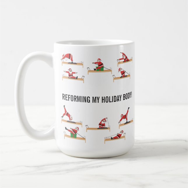 Pilates Santa Reformer Jul Kaffemugg (Vänster)