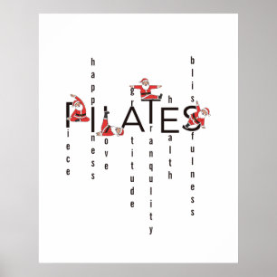 Pilates Santa Reformer jul Poster