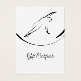 Pilates Sidböj-pose Visitkort