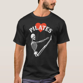 Pilates Skeleton Heart T Shirt