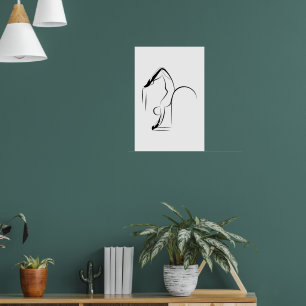 Pilates Skorpion - ställning - stege fat Poster