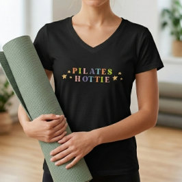 Pilates Snygging Tränings T-Shirt