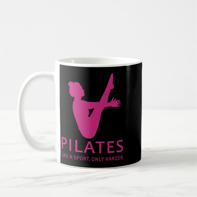 Pilates som en sport bara rolig kontrollogik hårda kaffemugg (Vänster)