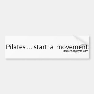Pilates… start en rörelse bildekal