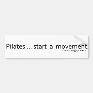 Pilates… start en rörelse bildekal
