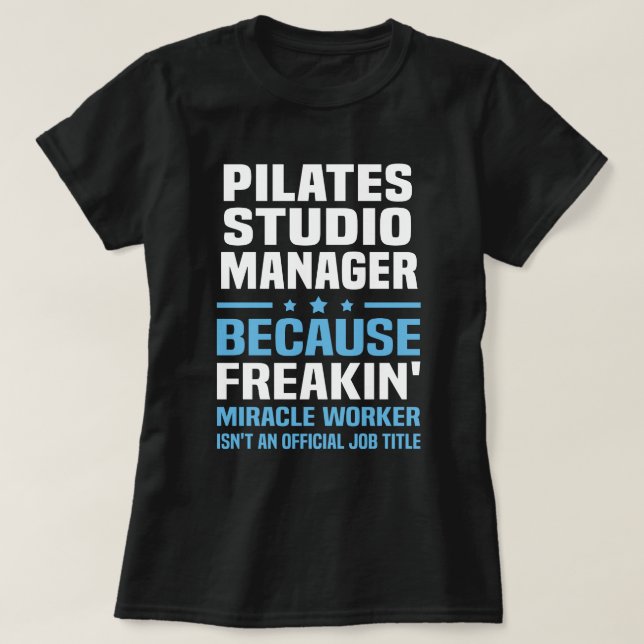 Pilates Studio Manager T Shirt (Design framsida)