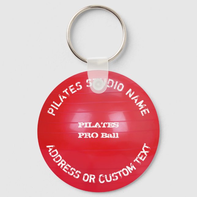 Pilates Studio Owner Pilates Class Pilates Lacher Nyckelring (Framsida)