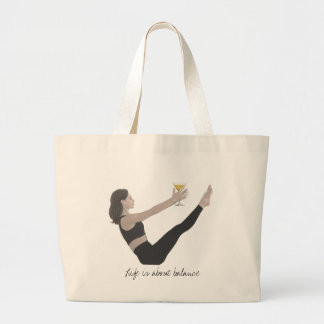 Pilates Teaser Tote med cocktail Jumbo Tygkasse