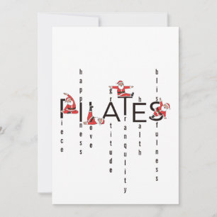 Pilates Tomte Reformer Jul Julkort