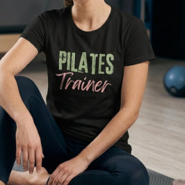 Pilates-tränar-citat Distressed T-Shirt för henne