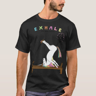 Pilates Unicorn Ehale funny animation T Shirt
