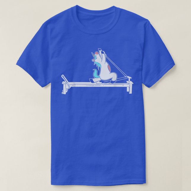 Pilates Unicorn Fitness Eercise Training Meditatio T Shirt (Design framsida)