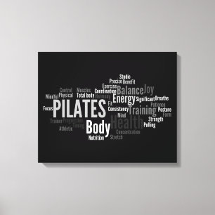 PILATES uttrycker kanfas Canvastryck