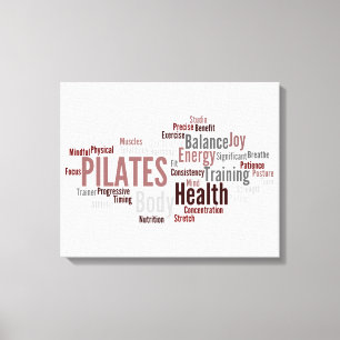 PILATES uttrycker kanfas Canvastryck