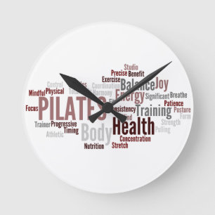 PILATES-väggen tar tid på Rund Klocka
