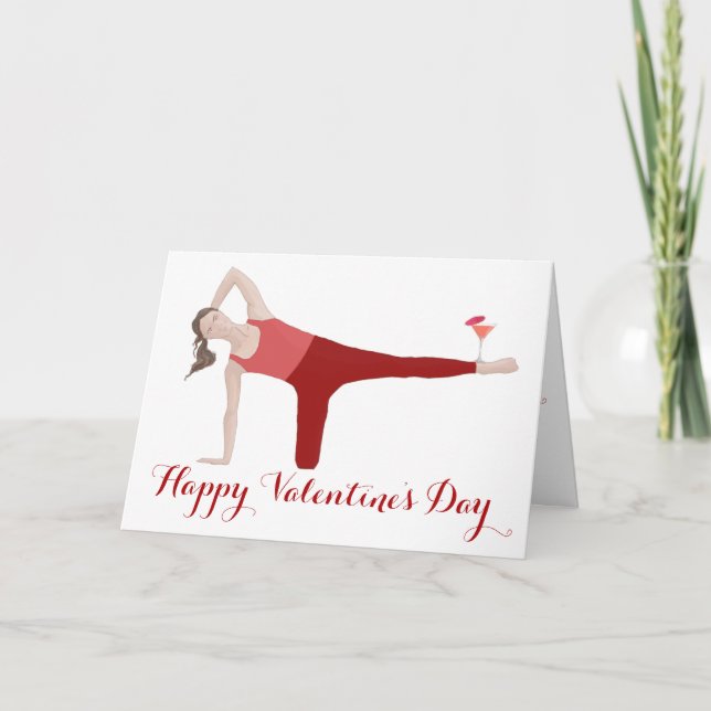 Pilates Valentines kort (Framsida)