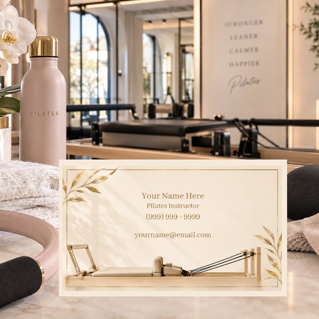 Pilates  visitkort (Pilates Reformer business card )