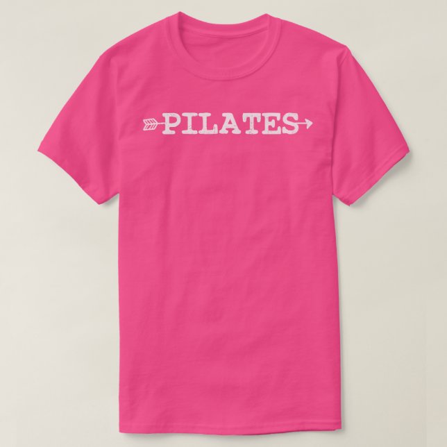 Pilates Yoga Fitness T Shirt (Design framsida)